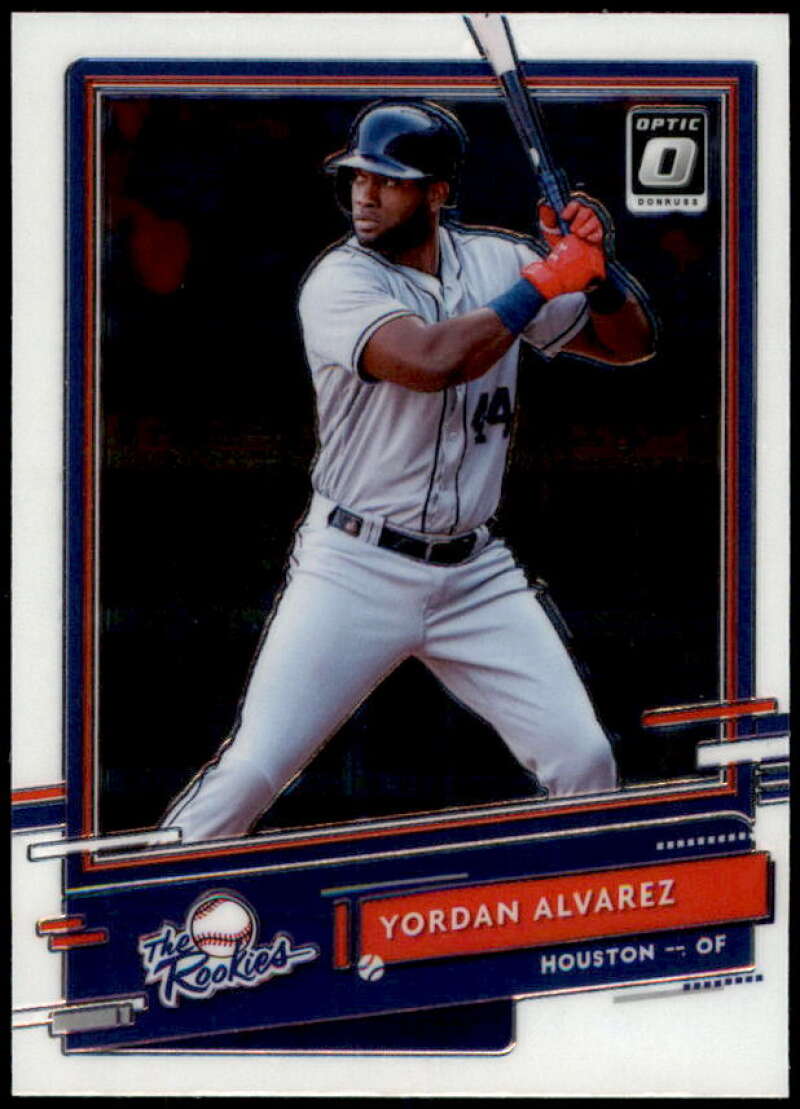 Yordan Alvarez Rookie card 2020 Donruss Optic The Rookies #1 Image 1