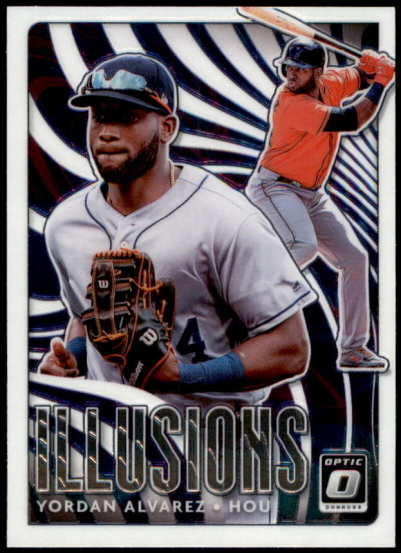 Yordan Alvarez Rookie card 2020 Donruss Optic Illusions #6 Image 1