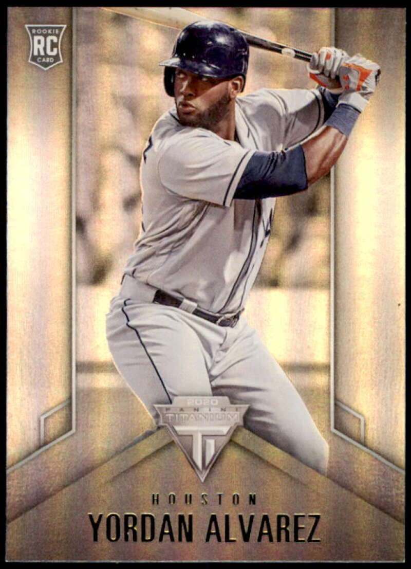 Yordan Alvarez Rookie card 2020 Panini Titanium #15 Image 1