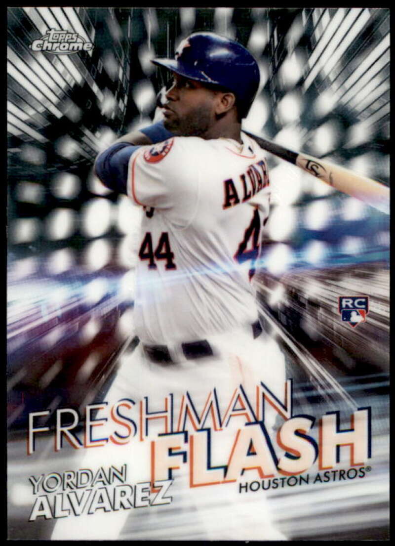 Yordan Alvarez Rookie card 2020 Topps Chrome Freshman Flash #FF15 Image 1