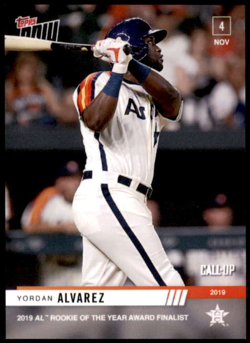 Yordan Alvarez CU,/1068* Rookie card 2019 Topps Now Offseason #OS20 Image 1