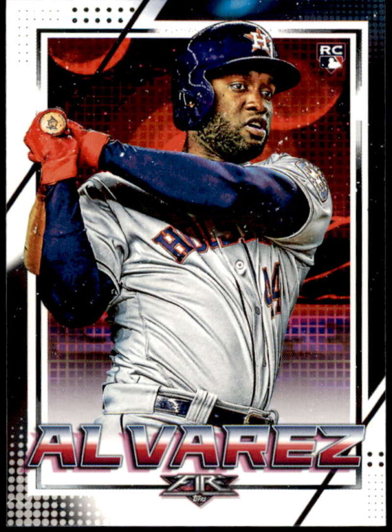 Yordan Alvarez Rookie card 2020 Topps Fire #195 Image 1