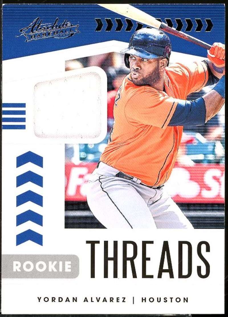 Yordan Alvarez Rookie card 2020 Absolute Rookie Threads #RTYA Image 1