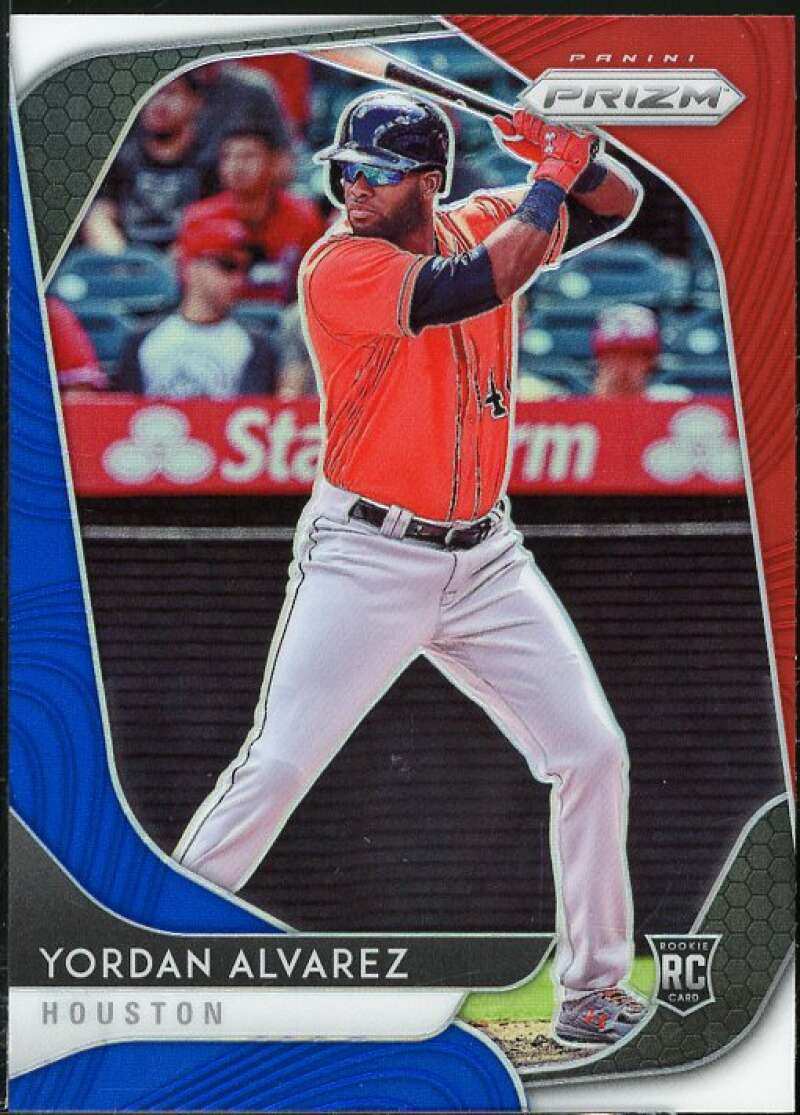 Yordan Alvarez Rookie card 2020 Panini Prizm Prizms Red White and Blue #181 Image 1