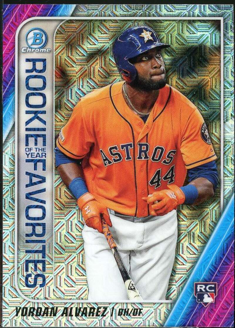 Yordan Alvarez Rookie 2020 Bowman Chrome Mega Box Favorites Refractors #ROYFYA Image 1