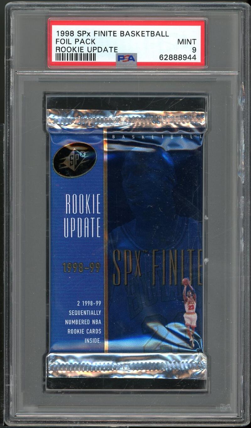 1998 SPx Finite Basketball Foil Pack Rookie Update PSA 9  Image 1