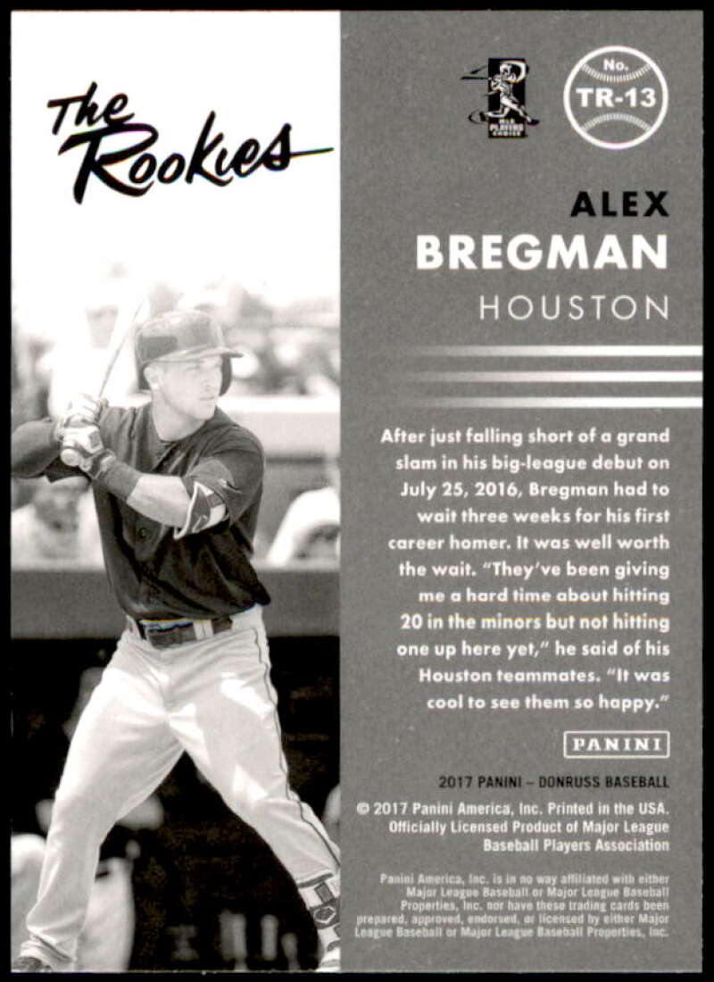 Alex Bregman Card 2017 Donruss The Rookies #TR13  Image 2