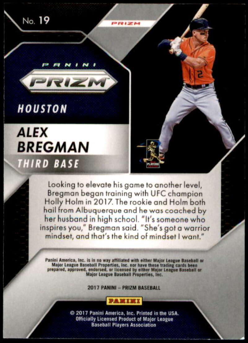 Alex Bregman Card 2017 Panini Prizm #19  Image 2