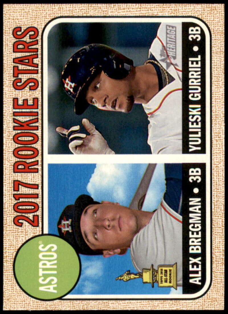 Yulieski Gurriel / Alex Bregman Card 2017 Topps Heritage #113  Image 1