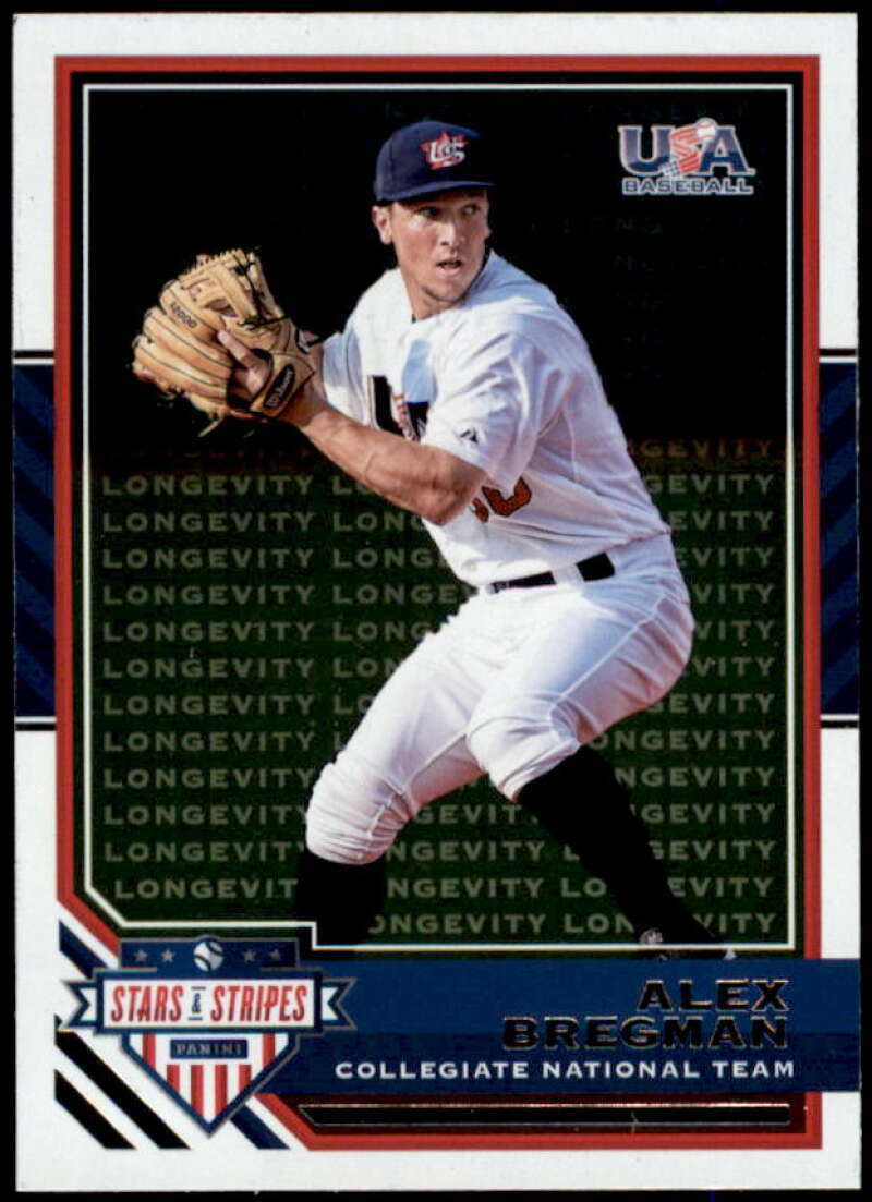 Alex Bregman Card 2017 USA Baseball Stars and Stripes Longevity #95  Image 1