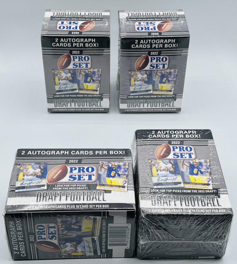 (4) 2022 Leaf Pro Set Draft Football Retail Blaster Box Lot Image 2