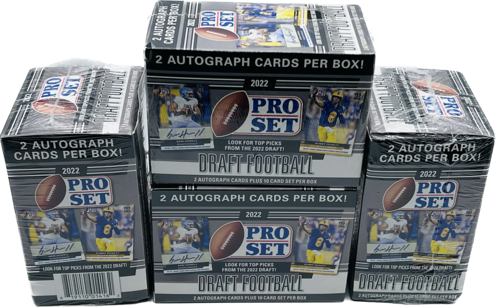 (4) 2022 Leaf Pro Set Draft Football Retail Blaster Box Lot Image 1
