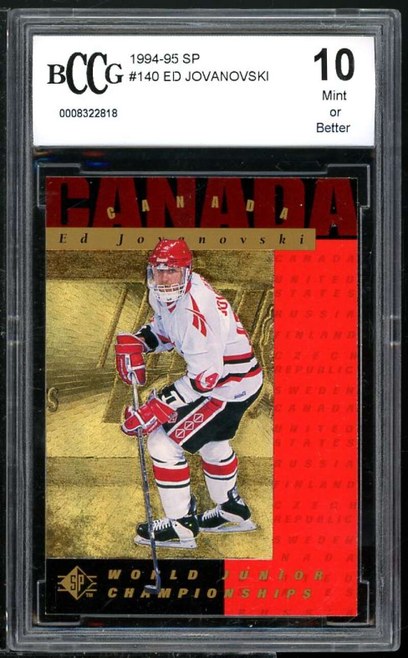 Ed Jovanovski Rookie Card 1994-95 sp #140 BGS BCCG 10 Image 1