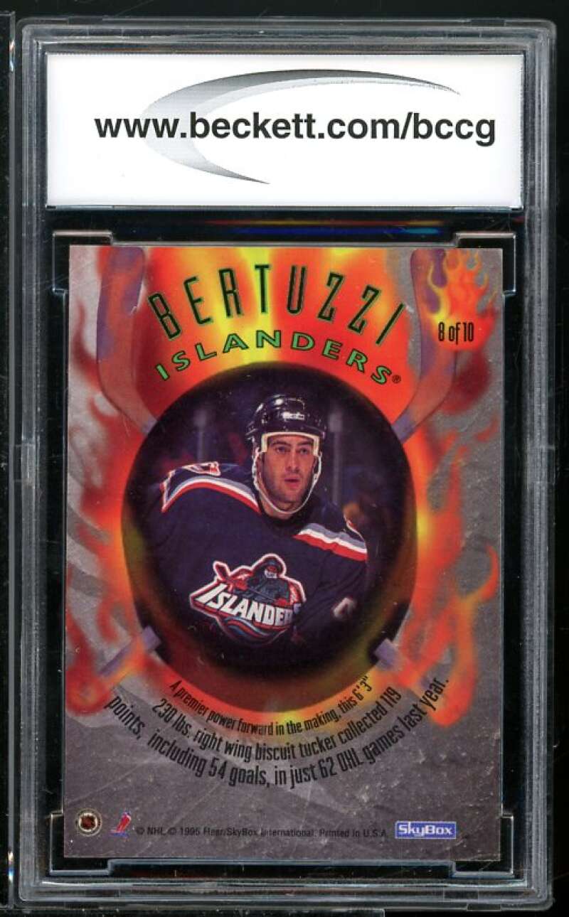 Todd Bertuzzi Rookie Card 1995-96 Emotion Generation Next #8 BGS BCCG 10 Image 2