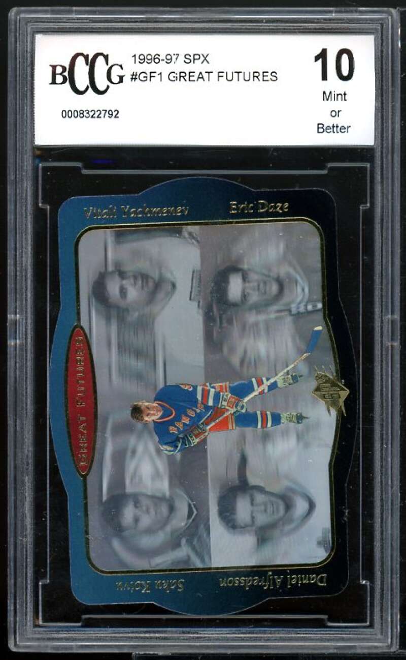 Koivu/Alfresson/Yachmenev/Daze Card 1996-97 SPX #GF1 BGS BCCG 10 Image 1