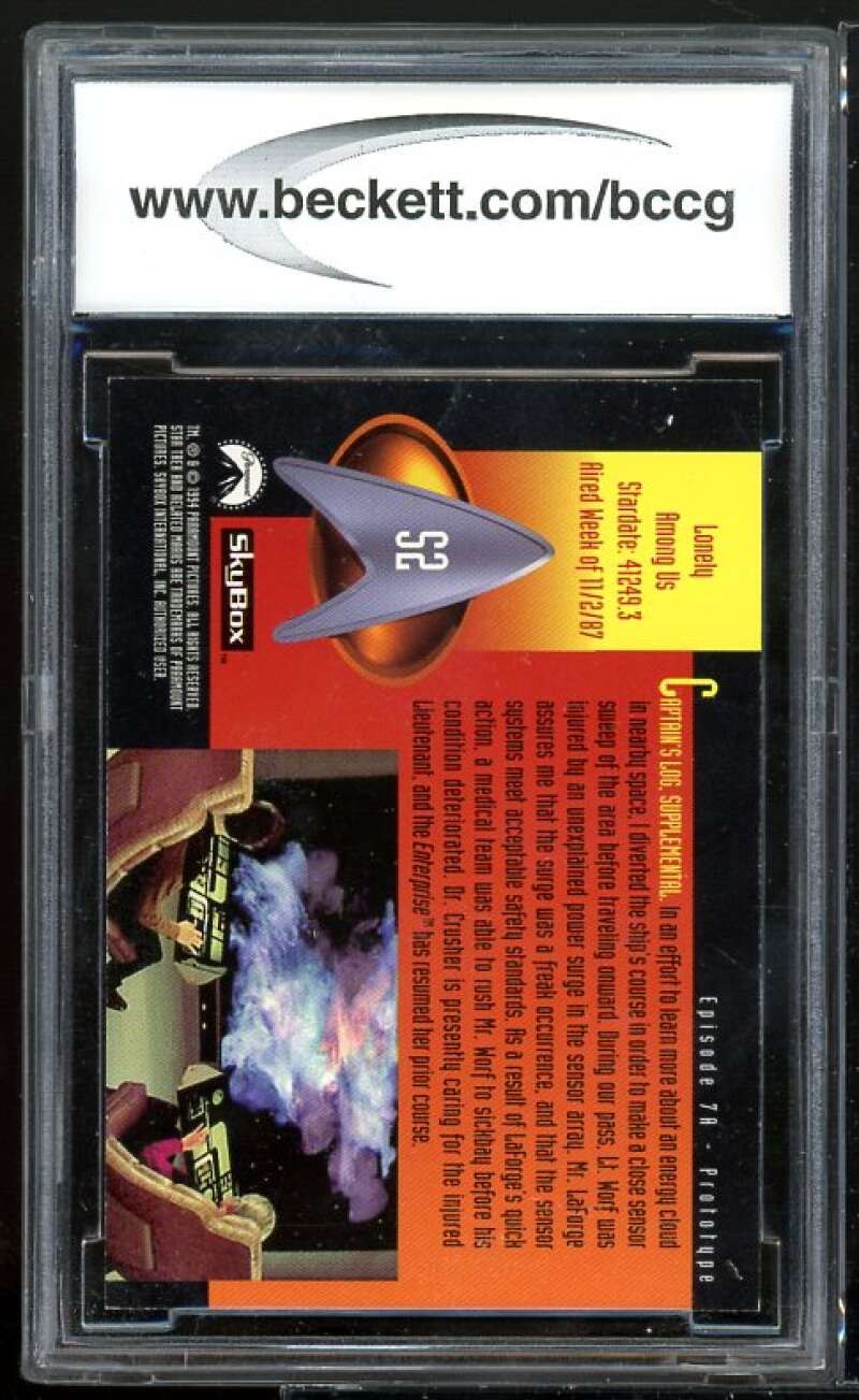 Lonely Among Us 1994 Star Trek The Next Generation Prototypes #S2 BGS BCCG 10 Image 2