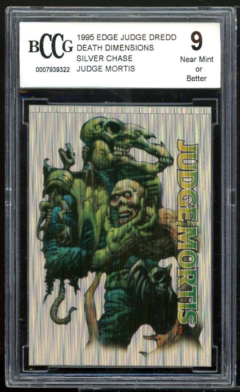 Judge Mortis 1995 Edge Judge Dredd Death Dimentions Silver Chase #nno BGS BCCG 9 Image 1