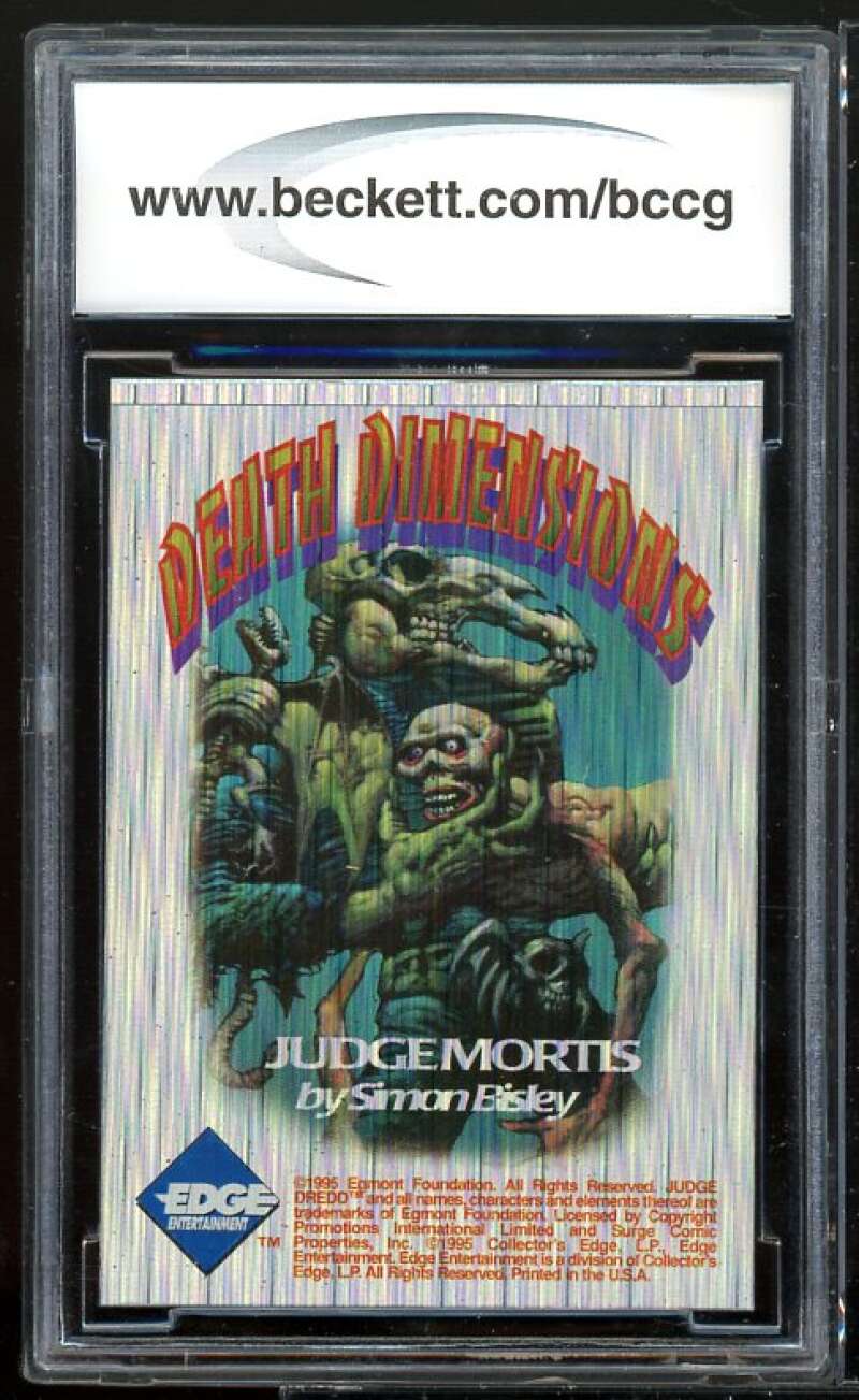 Judge Mortis 1995 Edge Judge Dredd Death Dimentions Silver Chase #nno BGS BCCG 9 Image 2