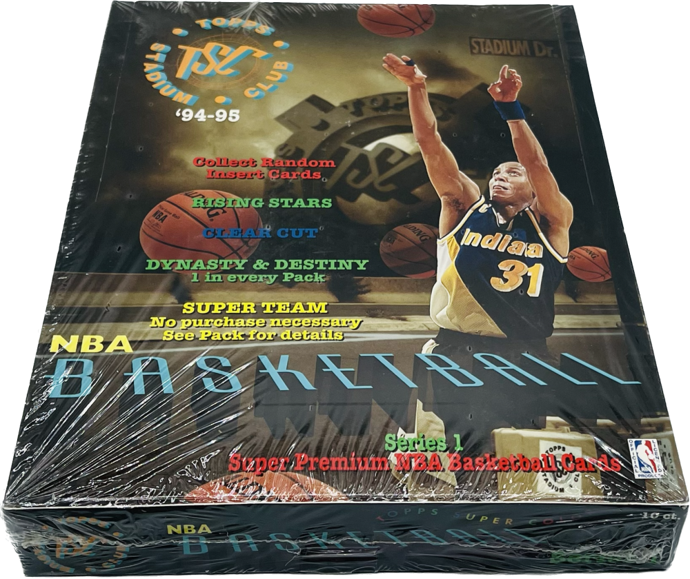 1994-95 Stadium Club Series 1 Basketball 10-Pack Blaster Box Image 3