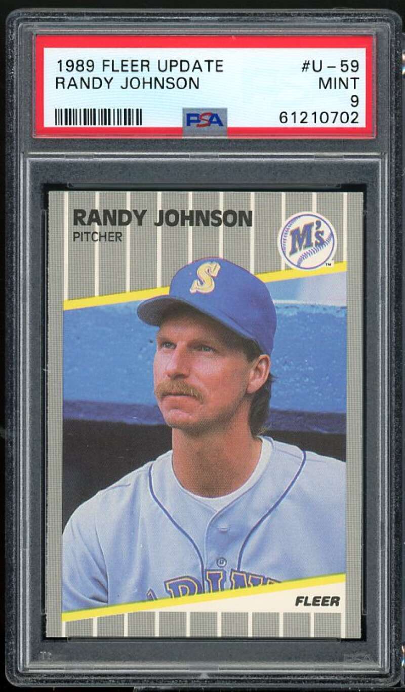 Randy Johnson Rookie Card 1989 Fleer Update #U-59 PSA 9 Image 1