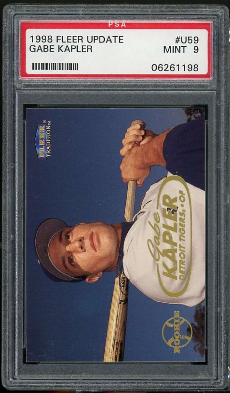 Gabe Kapler Rookie Card 1998 Fleer Update #U59 PSA 9 Image 1