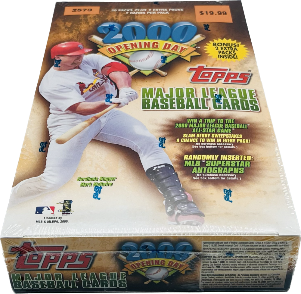 2000 Topps Opening Day 22-Pack Baseball Blaster Box





 Image 2