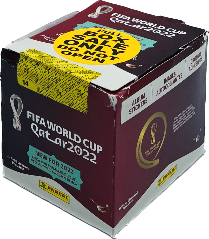 2022 Panini Qatar FIFA World Cup 50-Pack Soccer (Futbol) Sticker Box Image 1