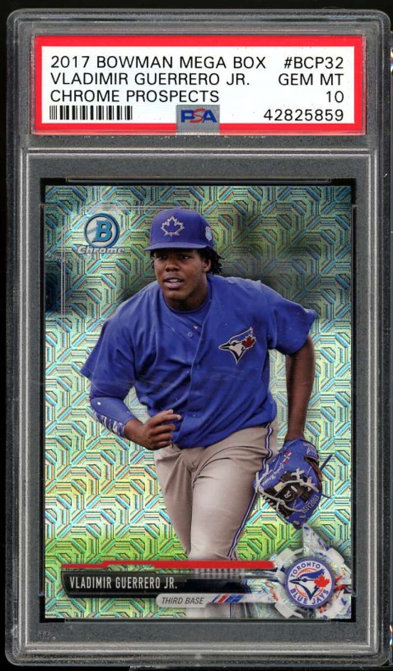 Vladimir Guerrero Jr. Card 2017 Bowman Chrome Prospects #BCP32 PSA 10 Image 1