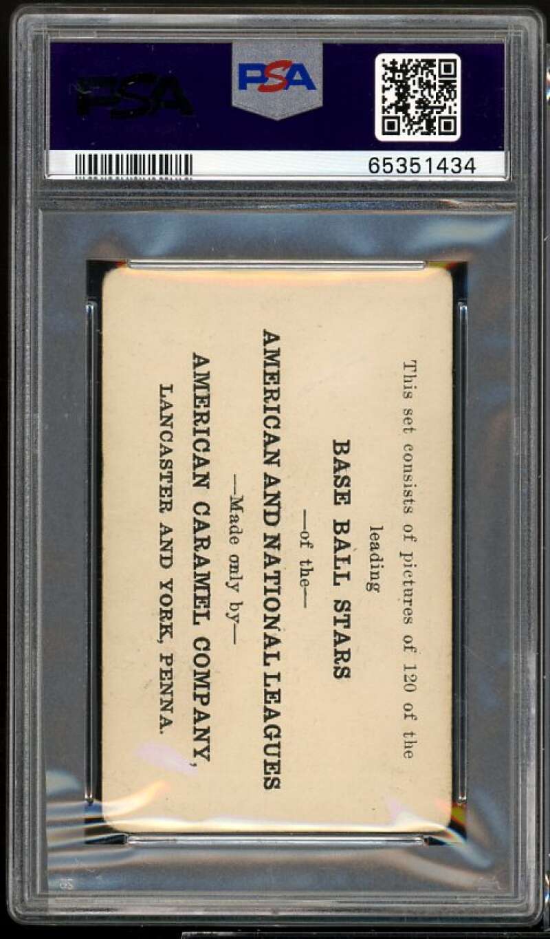 Rogers Hornsby Card 1922 E121 American Caramel PSA 1 mk Image 2