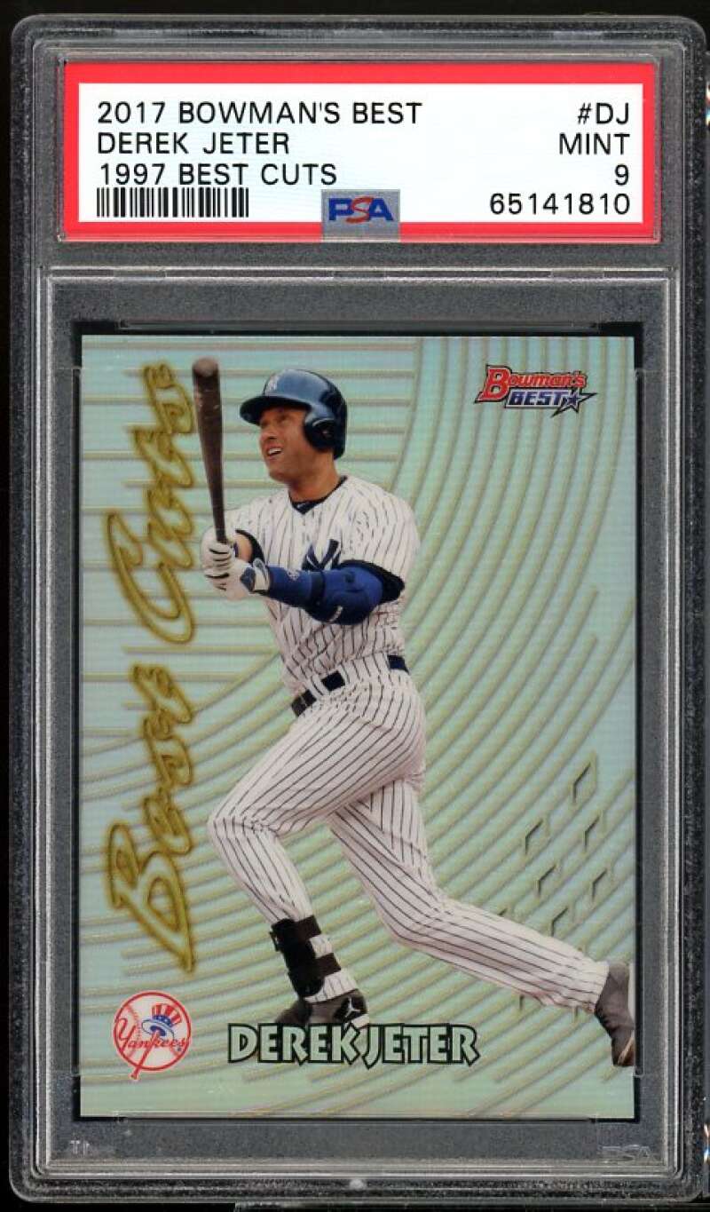 Derek Jeter Card 2017 Bowman's Best 1997 Best Cuts #DJ PSA 9 Image 1