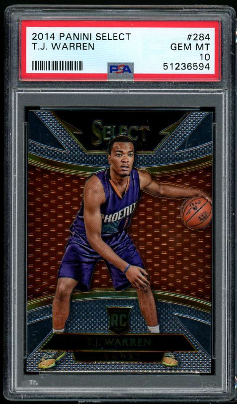 T.J. Warren Rookie Card 2014-15 Panini Select #284 PSA 10 Image 1