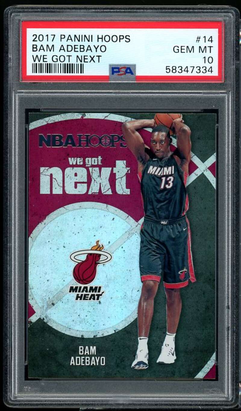 Bam Adebayo Rookie Card 2017-18 Hoops #264 PSA 8 Image 1