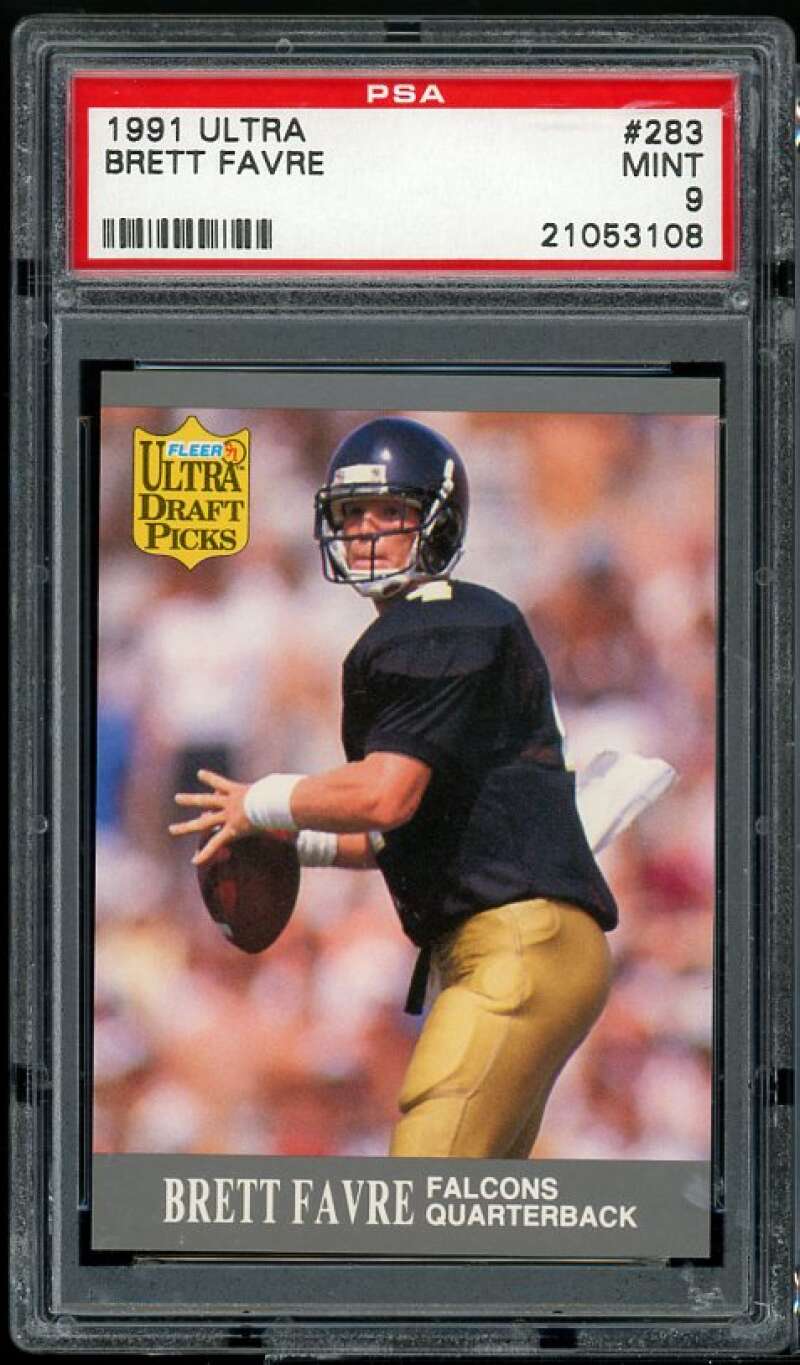 Brett Favre Rookie Card 1991 Ultra #283 PSA 9 Image 1