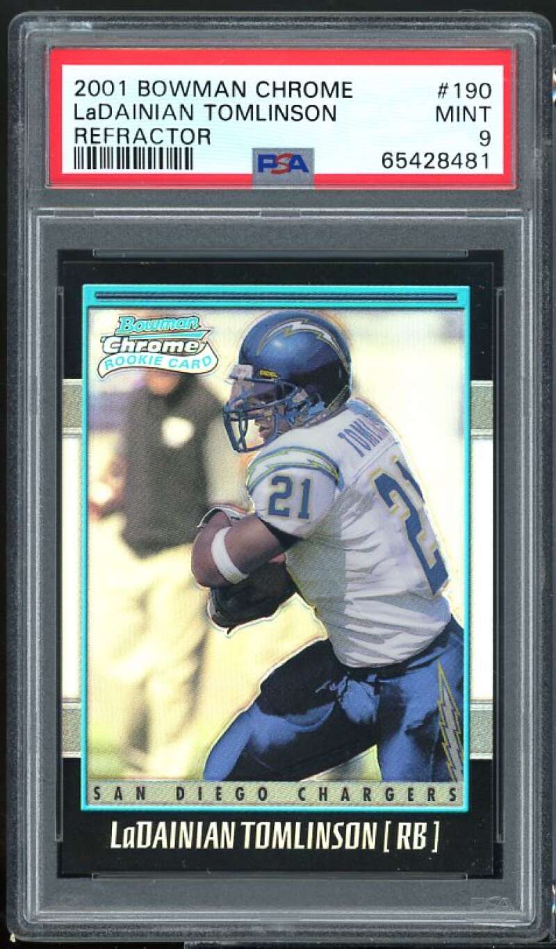 LaDainian Tomlinson Signed 2001 Bowman Chrome Rookie Card