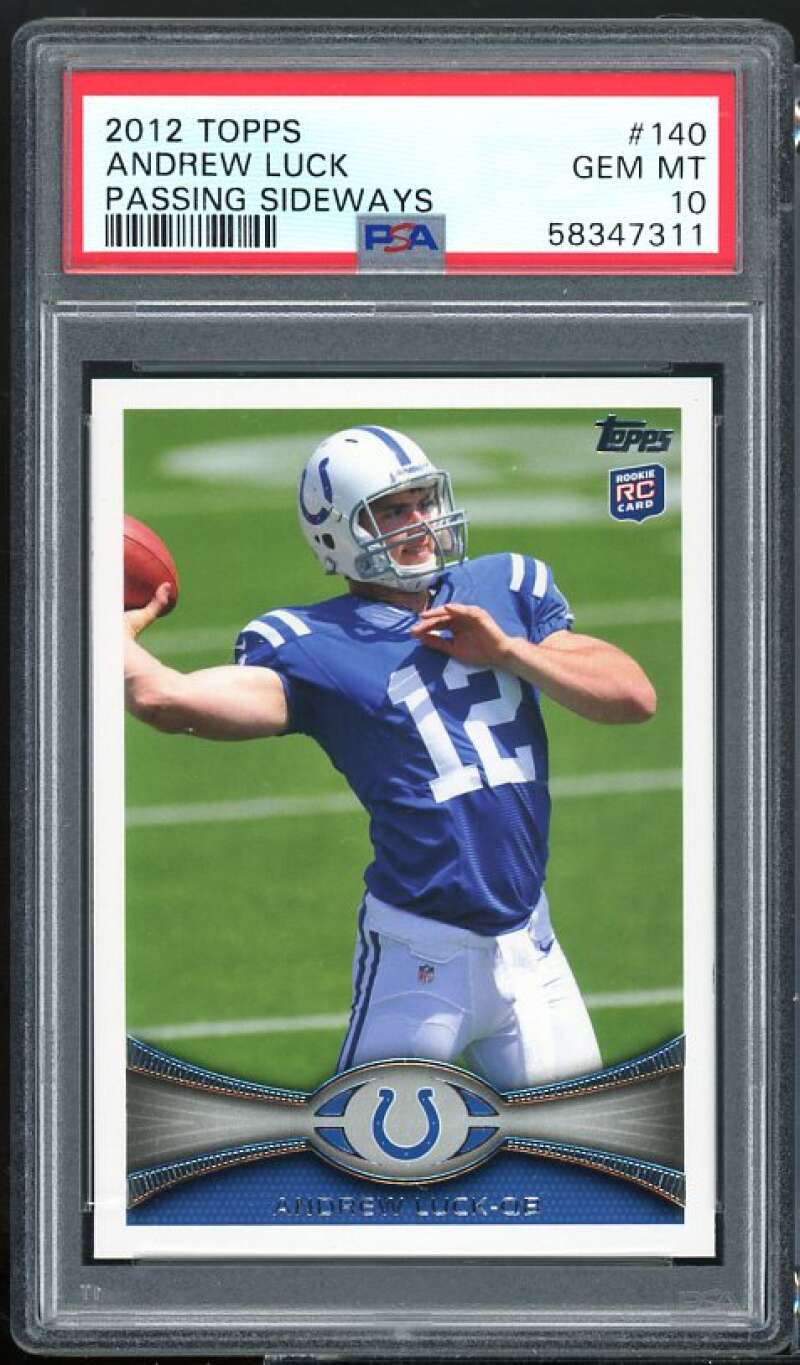 Andrew Luck Rookie Card 2012 Topps #140 PSA 10 Image 1