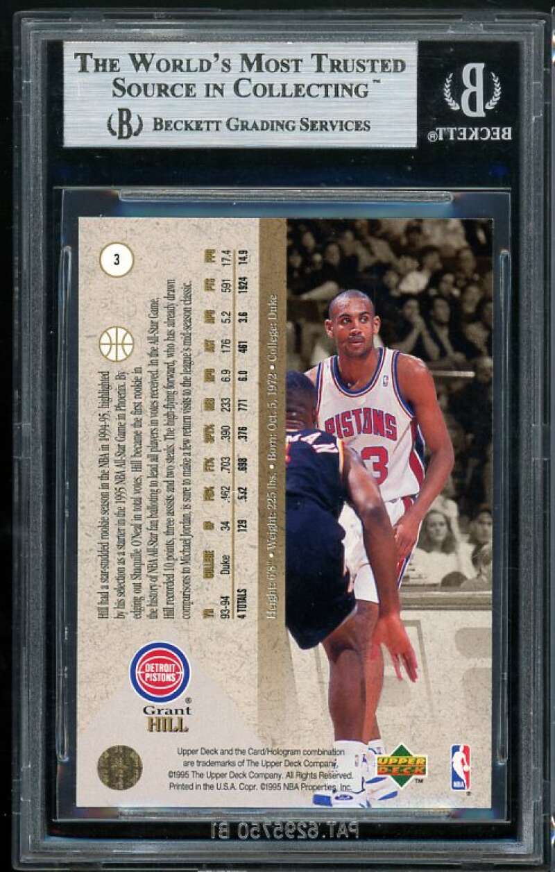 Grant Hill Rookie Card 1994-95 SP #4 BGS 9 (9.5 9 9 8.5) Image 2