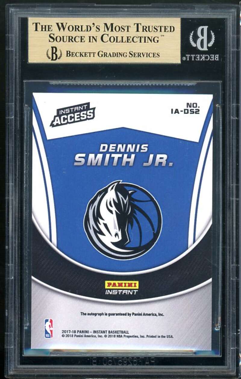 Dennis Smith Jr. Rookie Card 2018 Industry Summit Instant Access Auto #DS2 BGS Image 2