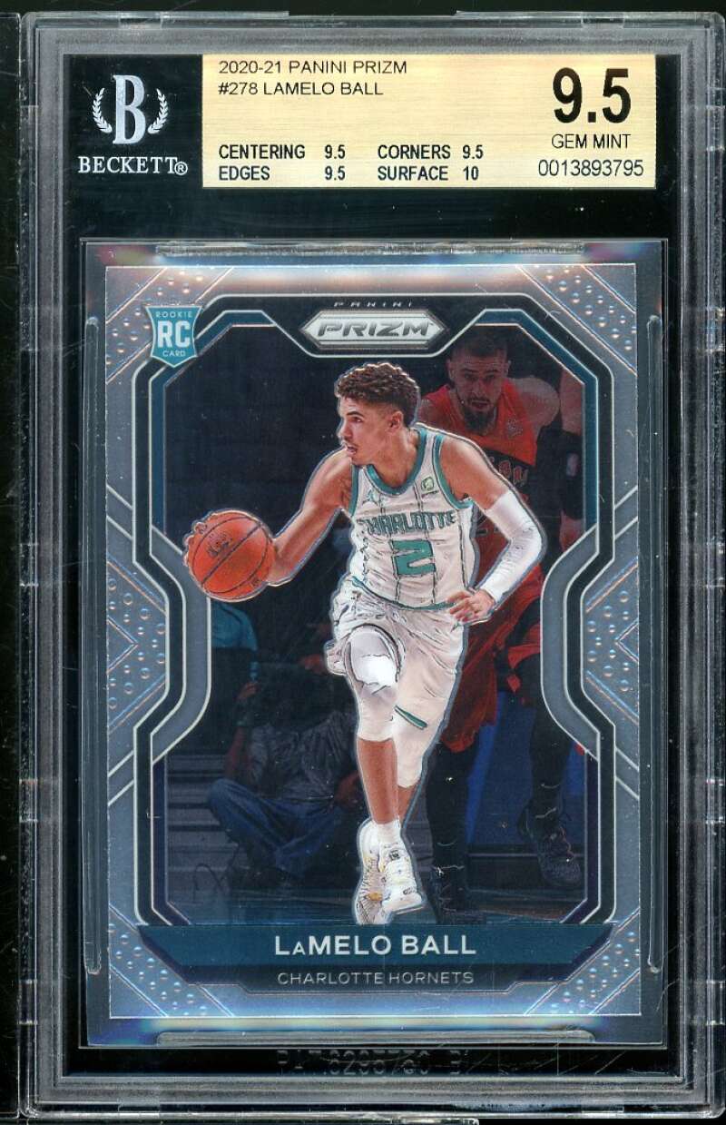 LaMelo Ball Rookie 2020-21 Panini Prizm #278 BGS 9.5 (9.5 9.5 9.5 9.5) Image 1