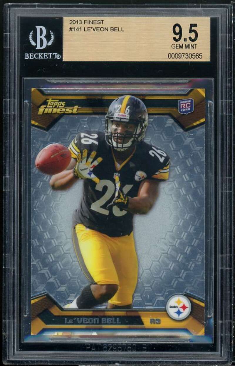 Le'Veon Bell Rookie Card 2013 Finest #141 BGS 9.5 Image 1