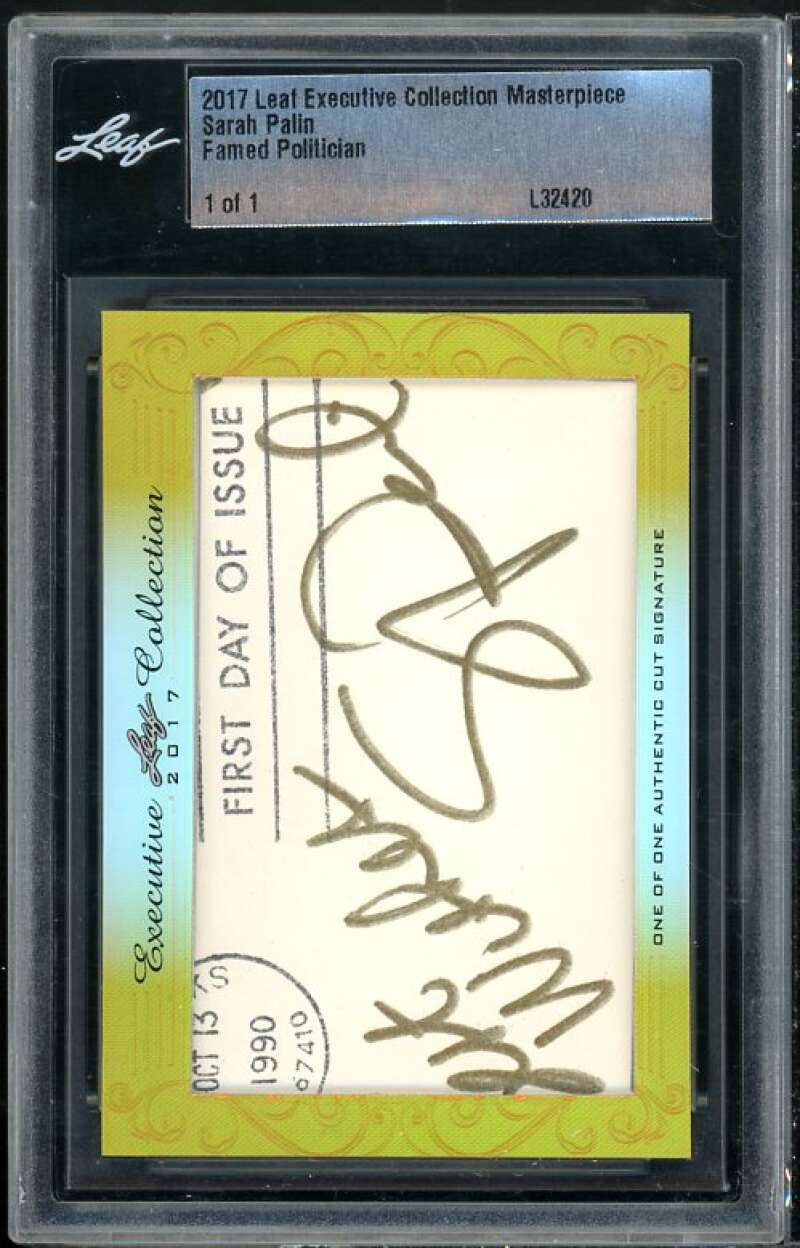 Sarah Palin Famed Politician 2017 Leaf Executive Collection Masterpiece (1/1) Image 1