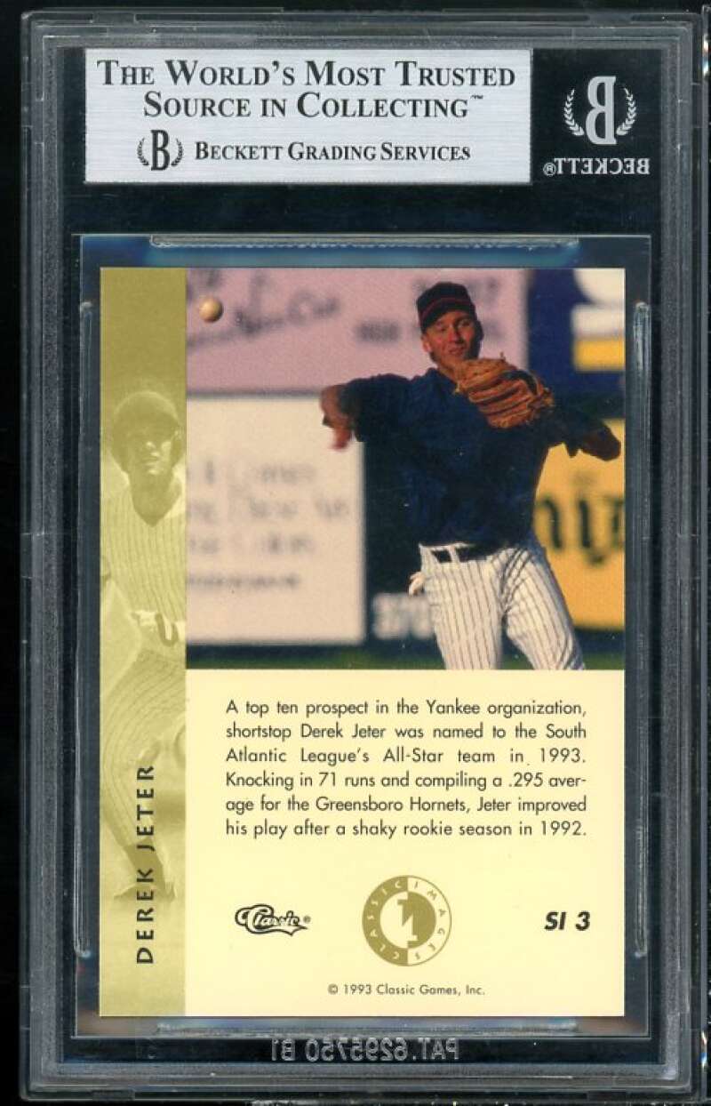 Derek Jeter Rookie Card 1993-94 Images Four Sport Sudden Impact BGS 8.5 Image 2