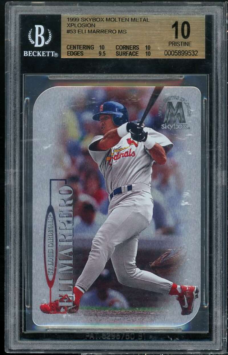 Eli Marrero Card 1999 Skybox Molten Megal Xplosion #54 (PRISTINE) BGS 10 Image 1