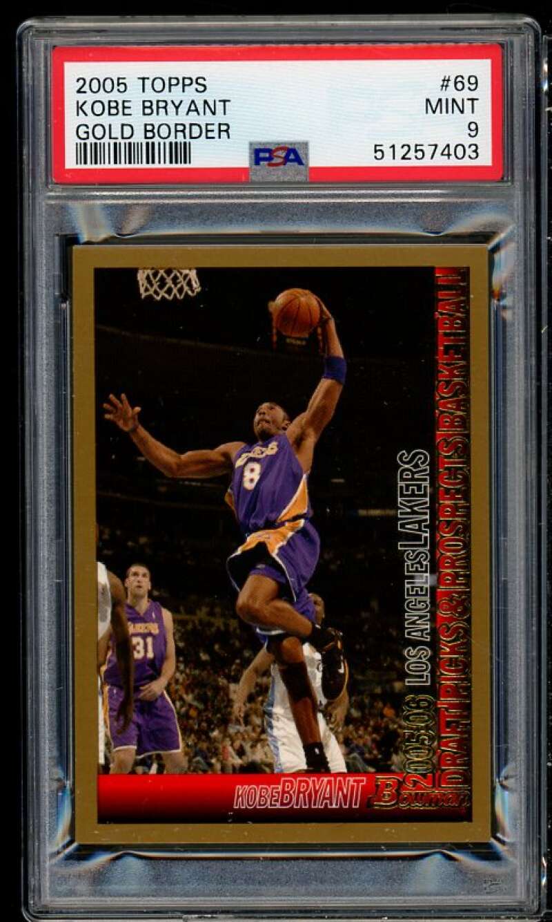 Kobe Bryant Card 2005-06 Bowman DP Prospects Gold #69 PSA 9 (read description) Image 1