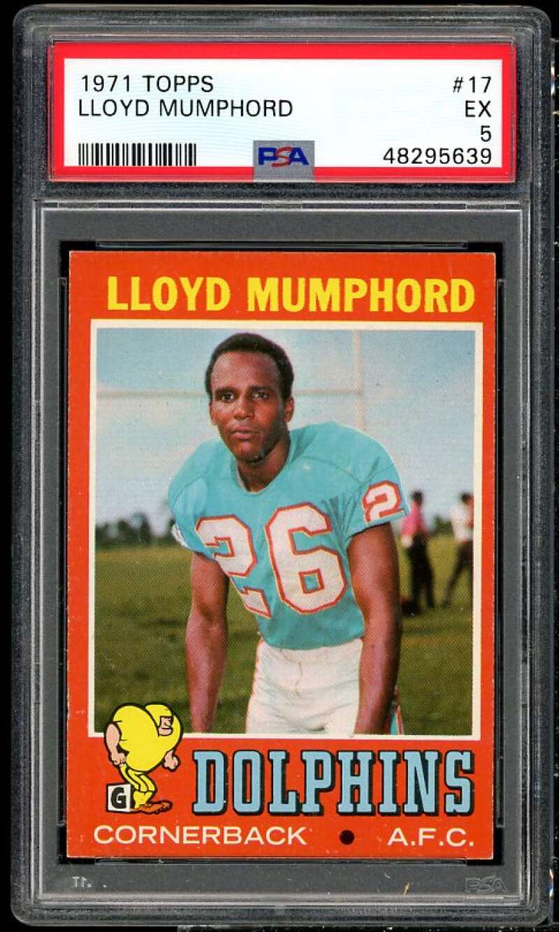 Lloyd Mumphord Card 1971 Topps #17 PSA 5 Image 1