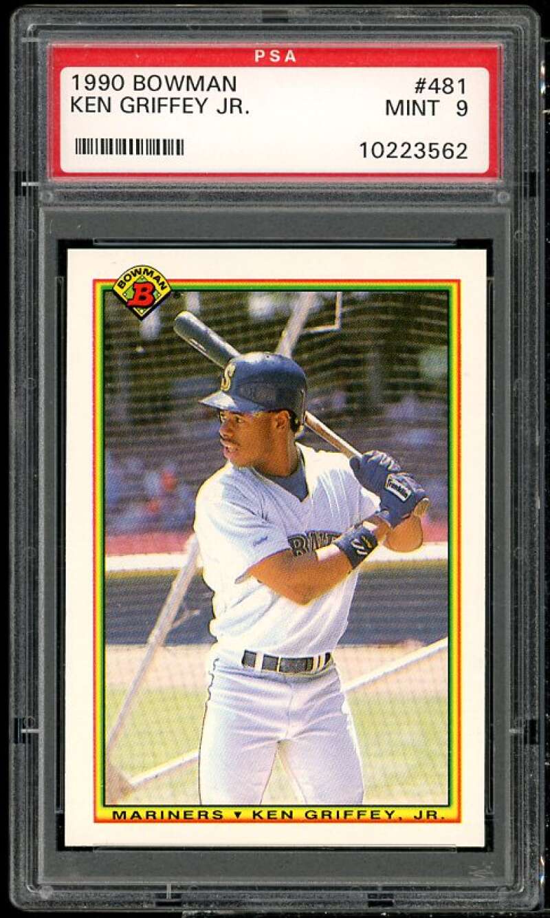 Ken Griffey Jr. Card 1990 Bowman #481 PSA 9 Image 1