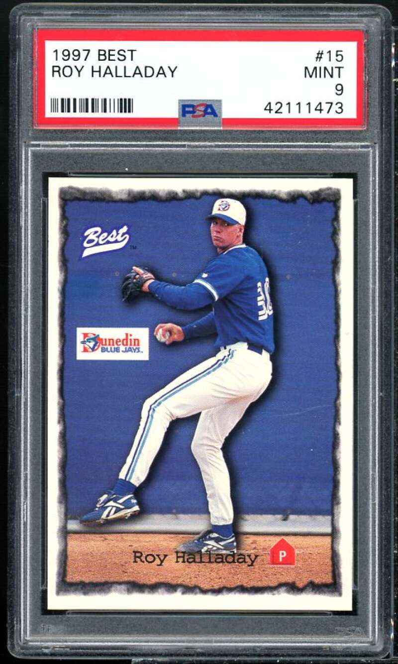 Roy Halladay Rookie Card 1997 Best #15 PSA 9 Image 1