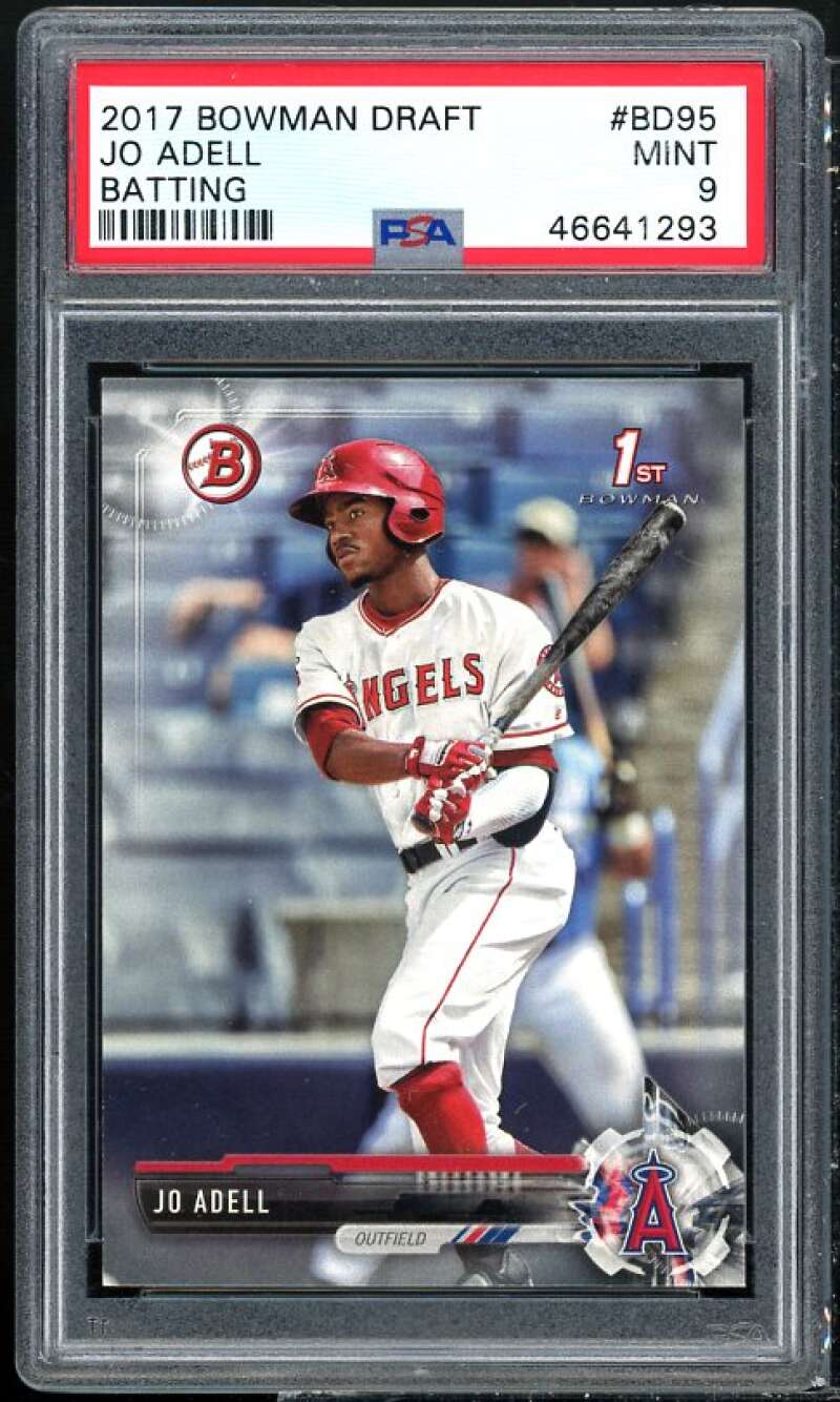 Jo Adell Rookie Card 2017 Bowman Draft #BD-95 PSA 9 Image 1