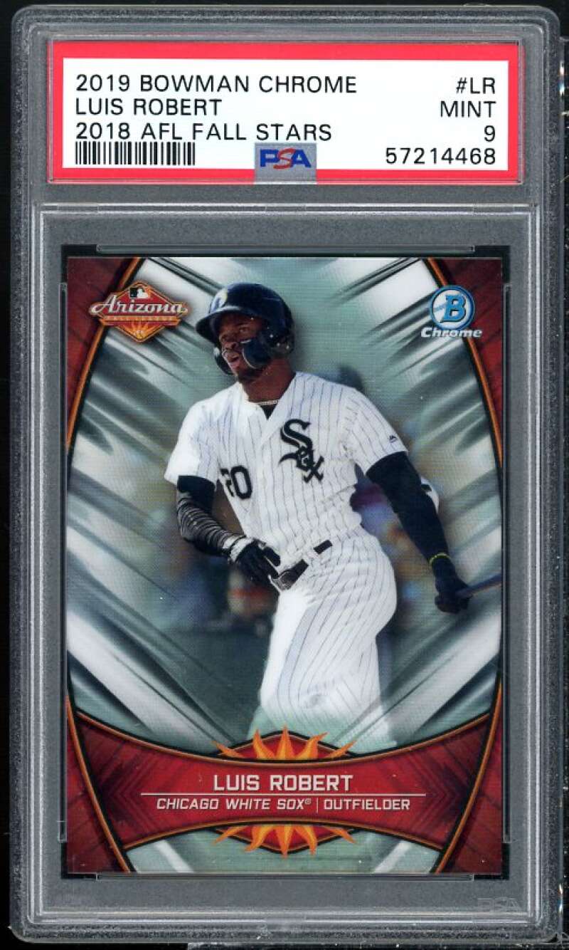 Luis Robert Card of 2019 Bowman Chrome 2018 AFL Fall Stars #LR PSA 9 Image 1