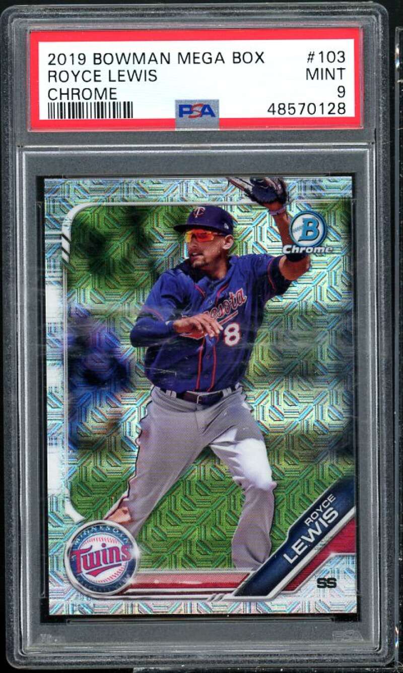 Royce Lewis Card 2017 Bowman Mega Box Chrome #103 PSA 9 Image 1