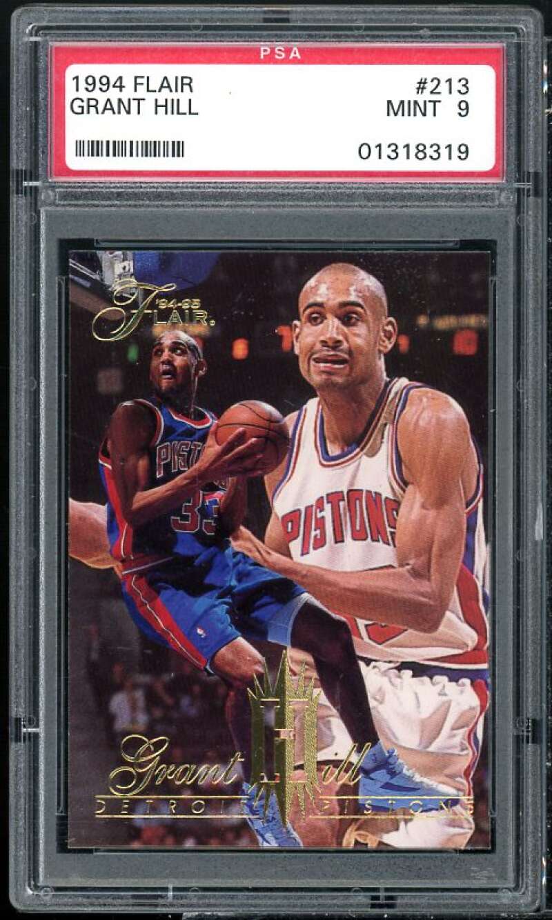 Grant Hill Rookie Card 1994-95 Flair #213 PSA 9 Image 1